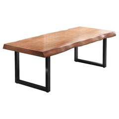 Natural Solid Wood Live-Edge Dining Table – Unique Grain & Organic Edge