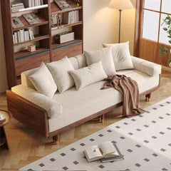 Stylish SERENIT Solid Teak Wood Sofa Cum Bed