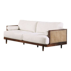 Modern Wooden Rattan Cane Sofa