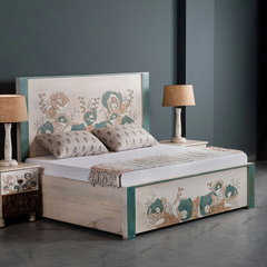 Hand-Painted Floral Bed