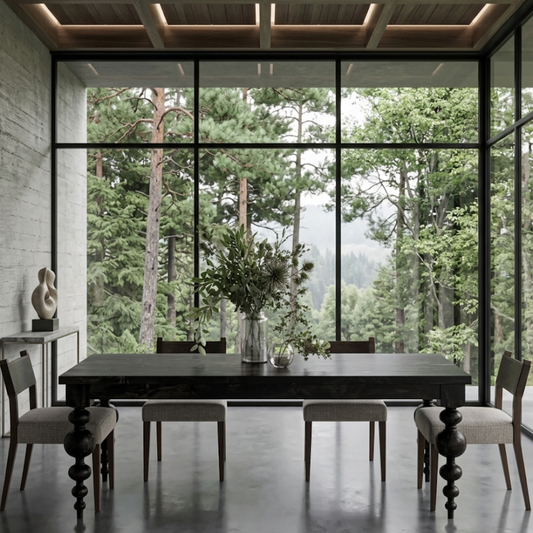 The Maharaja's Heritage Turned Sheesham Dining Table