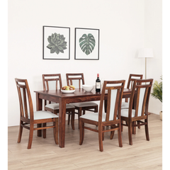 The Lumina Solid Sheesham 6-Seater Dining Set
