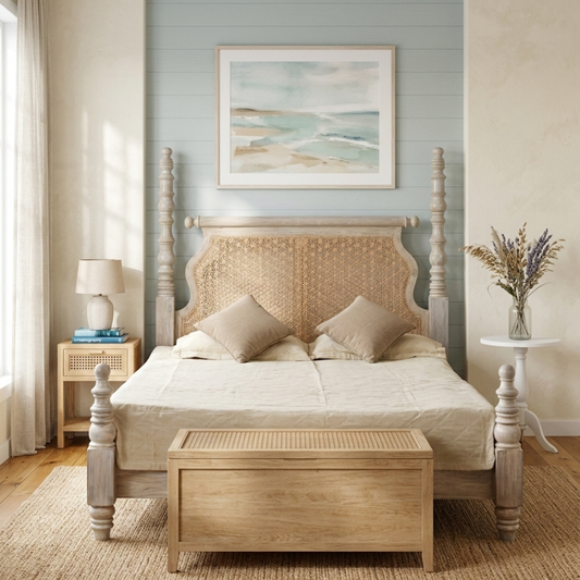The Heritage Turned-Post Cane Bed