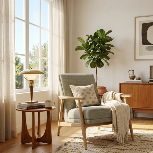 Finn Light Oak Accent Chair
