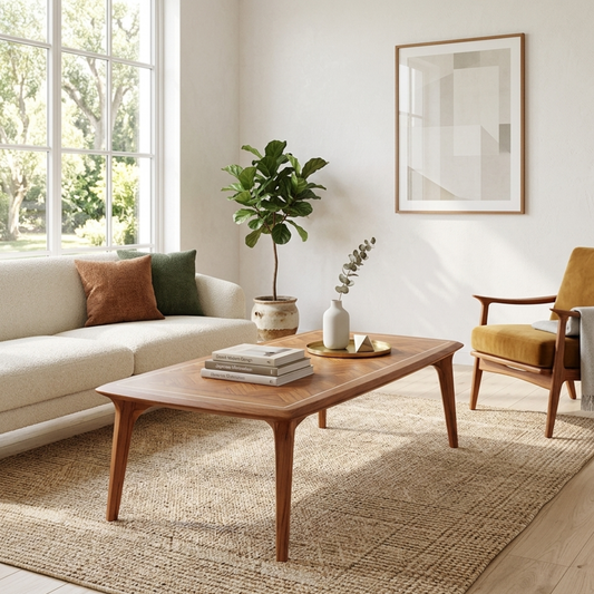 Amara Solid Sheesham Wood Coffee Table