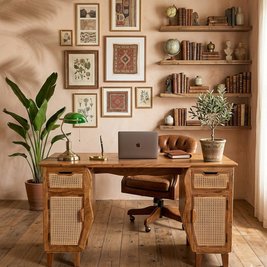 The Harvest Cane Desk