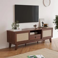 Natural Rattan TV Stand for Living Room