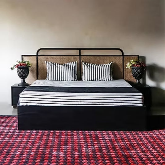Florence Natural Cane Platform Bed