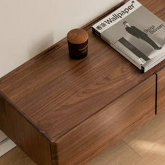 Real Wood Tv Stand Walnut Finish