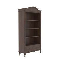 Heritage Sheesham Wood Arch-Top Bookcase