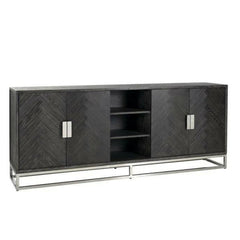 Sideboard Blackbone silver 4-doors