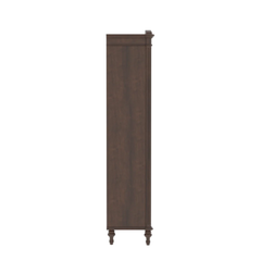 Heritage Sheesham Wood Arch-Top Bookcase