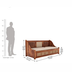 Chase Designer Sheesham Wood Divan Bed with Mattress