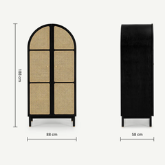 The Elara Arched Armoire
