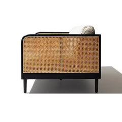 SOLID WOOD RATTAN SOFA