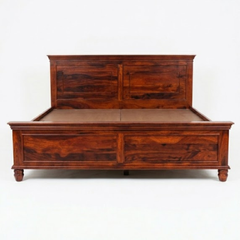 Heritage Mahogany Solid Wood Panel Bed