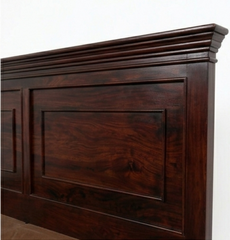 Heritage Mahogany Solid Wood Panel Bed