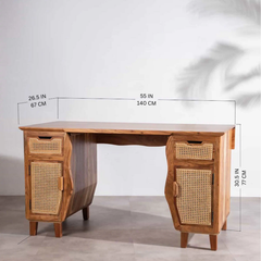 The Harvest Cane Desk