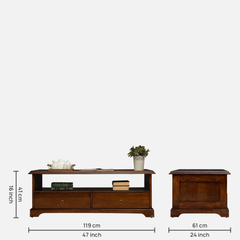 The Heritage Dual-Drawer Coffee Table