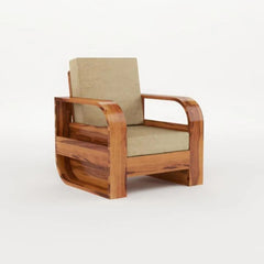 Wooden Sofa Set | 6 Seater Sofa Set for Living Room | Wooden Five Seater Sofa