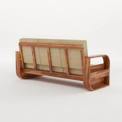 Wooden Sofa Set | 6 Seater Sofa Set for Living Room | Wooden Five Seater Sofa