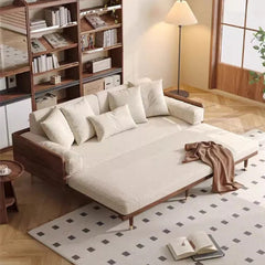 Stylish SERENIT Solid Teak Wood Sofa Cum Bed