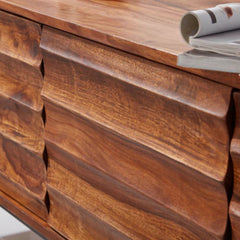 Solid sheesham wood showcase tv unit cabinet
