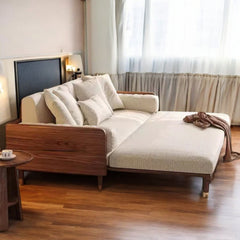 Stylish SERENIT Solid Teak Wood Sofa Cum Bed