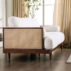 Modern Wooden Rattan Cane Sofa