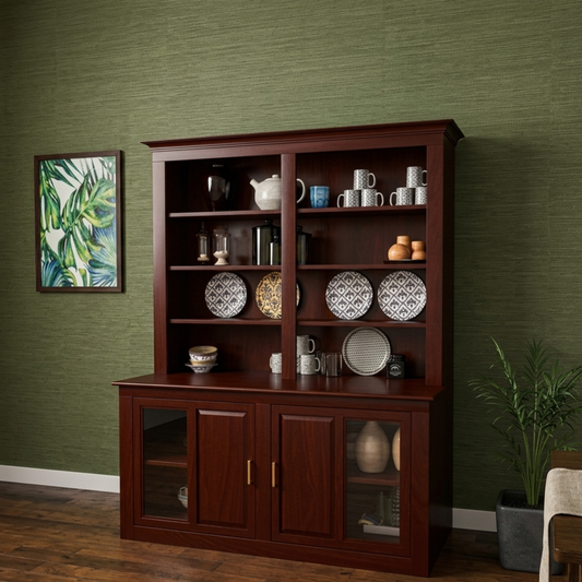 Amara Solid Wood Display Hutch