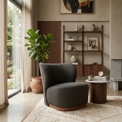 Curva Bouclé Lounge Chair