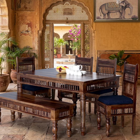 The Jodhpur Heritage Solid Wood Dining Set