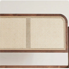Solid Wood Cane Bed