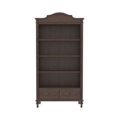 Heritage Sheesham Wood Arch-Top Bookcase