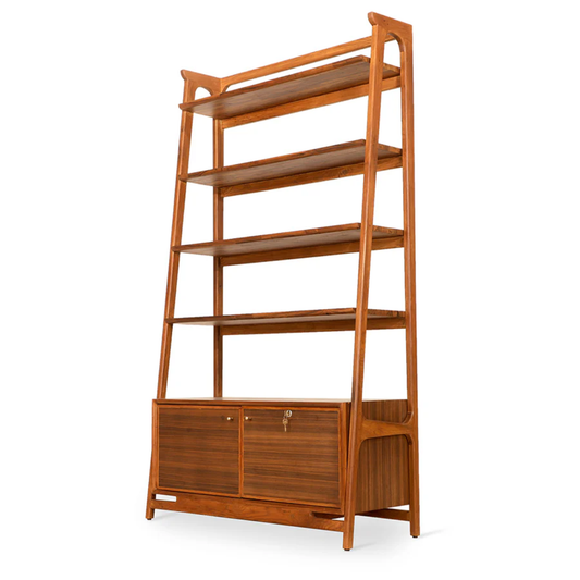 Kian Mid-Century Solid Wood Display Unit