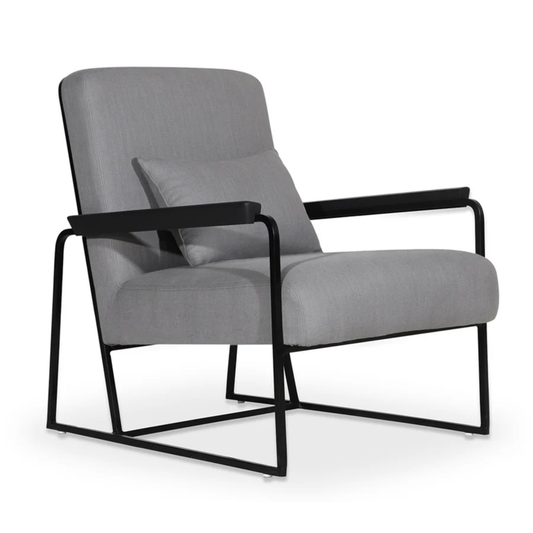 Koda Minimalist Metal-Framed Lounge Chair