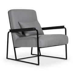 Koda Minimalist Metal-Framed Lounge Chair
