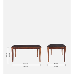 The Lumina Solid Sheesham 6-Seater Dining Set
