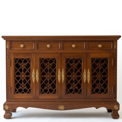 Haveli Sheesham Wood Jali Chest of Drawer