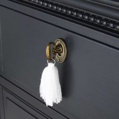 Astor Apothecary-Style Black Dresser