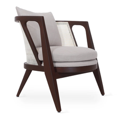 Havana Cane-Back Lounge Chair