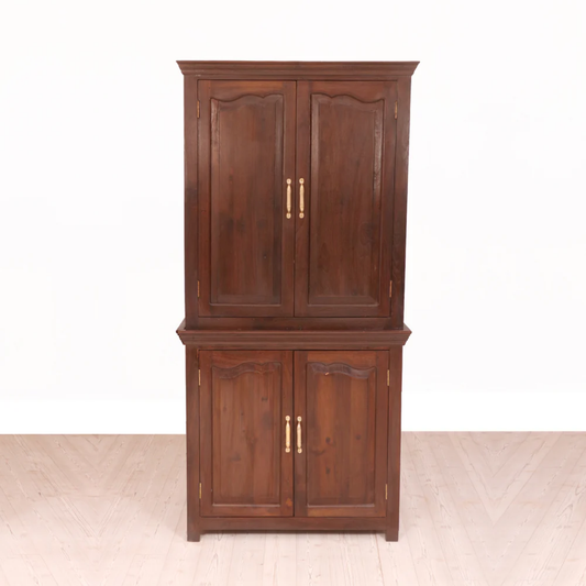 Providence Solid Wood Double-Tier Armoire