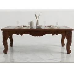 The Imperial Carved Teak Center Table