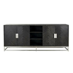 Sideboard Blackbone silver 4-doors