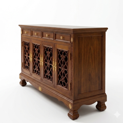 Haveli Sheesham Wood Jali Chest of Drawer