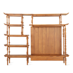 Devagiri Heritage Solid Wood Media & Display Wall