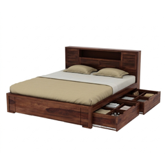 Horizon Slatted Storage Bed