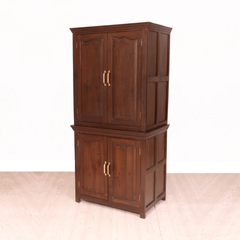 Providence Solid Wood Double-Tier Armoire