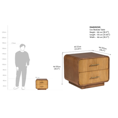 Arlo Fluted Bedside Chest