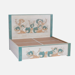 Hand-Painted Floral Bed